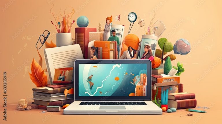 Education platform by Perizat Duisegali for TechWings on Dribbble